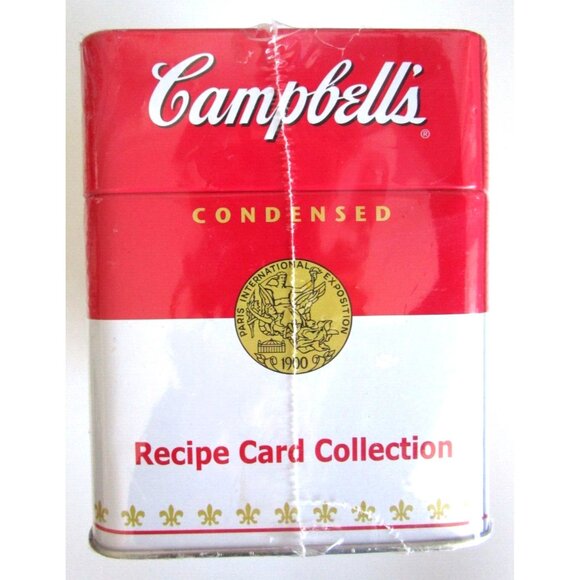 Campbell's Recipe Card Collection 2007 New Old Stock Recipes & Tin Box Unopened - Picture 7 of 8